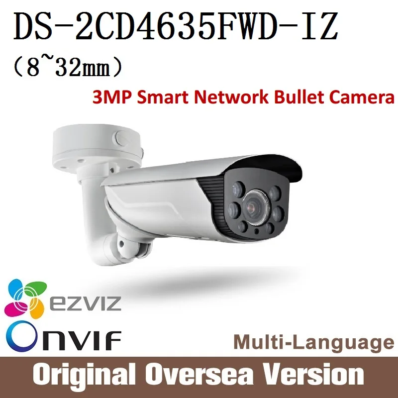 HIK English Version Ip 3MP Camera DS-2CD4635FWD-IZ 8-32mm Vandal-Resistant Bullet Camera Ip66 H265 Onvif RJ45 uk