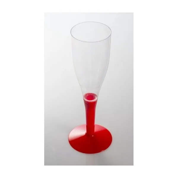 Акция-вечерние принадлежности для свадьбы, одноразовая пластиковая посуда, 190*55 мм/200 мл, 2 штуки, красная основа, винтажная чашка для шампанского, 6 шт./упаковка