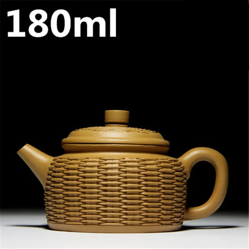 

Teapots 180ml Chinese Teapot Special Design Ceramic Yixing Zisha Pots Handmade Purple Clay Mud Tea Pot Set Kettle Free Shipping