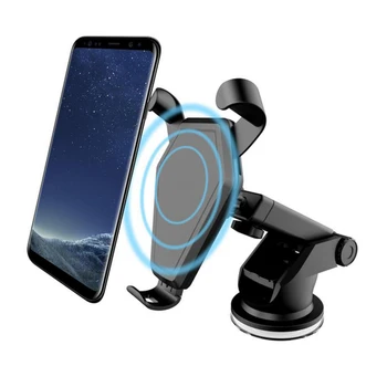 Wireless Charger Fast Charging Car Charger for iPhone 8 X Mobile Phone Charger with Car Holder for Samsung S6 S7 Note8