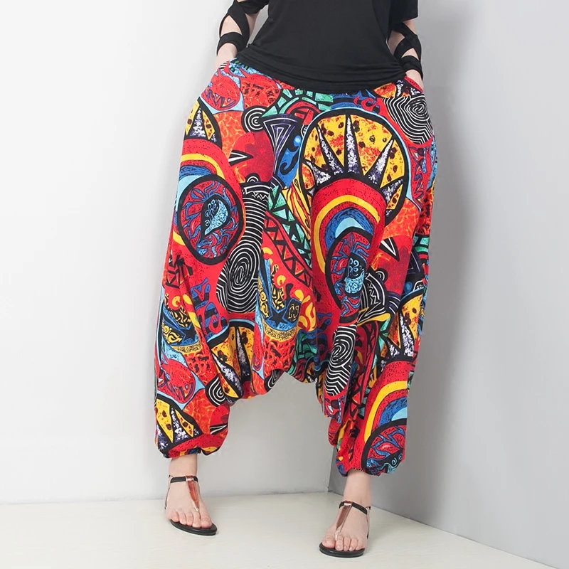 Nepal Crotch Cotton Pants Nepal Style Pants Baggy Nepal Pants Women