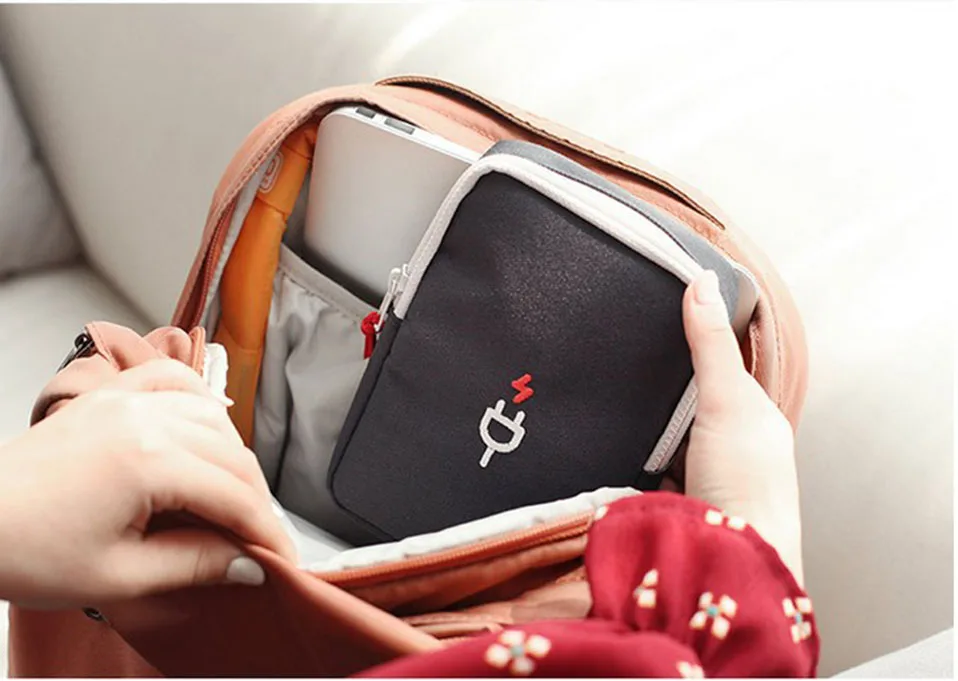 Travel Gadget Organizer Bag Portable Digital Cable Bag Electronics Accessories Storage Carrying Case Pouch Case For Earphone (17)