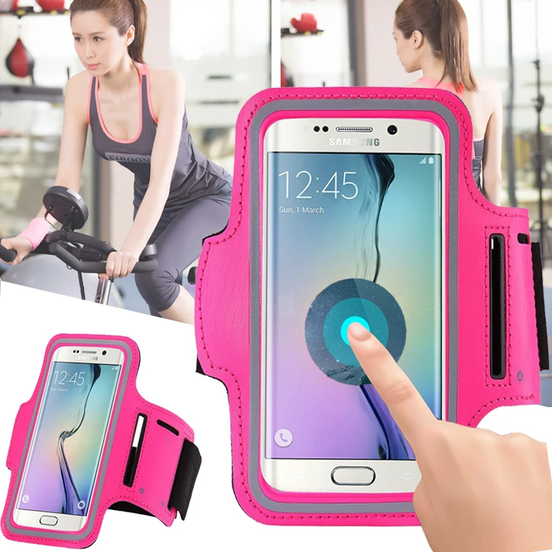 

Running Arm Band Gym Sport Cell Phone Belt Pounch Pouch Workout Mobile Case Cover Bag Holder For Samsung Galaxy j5 A5 A3 2016 S4