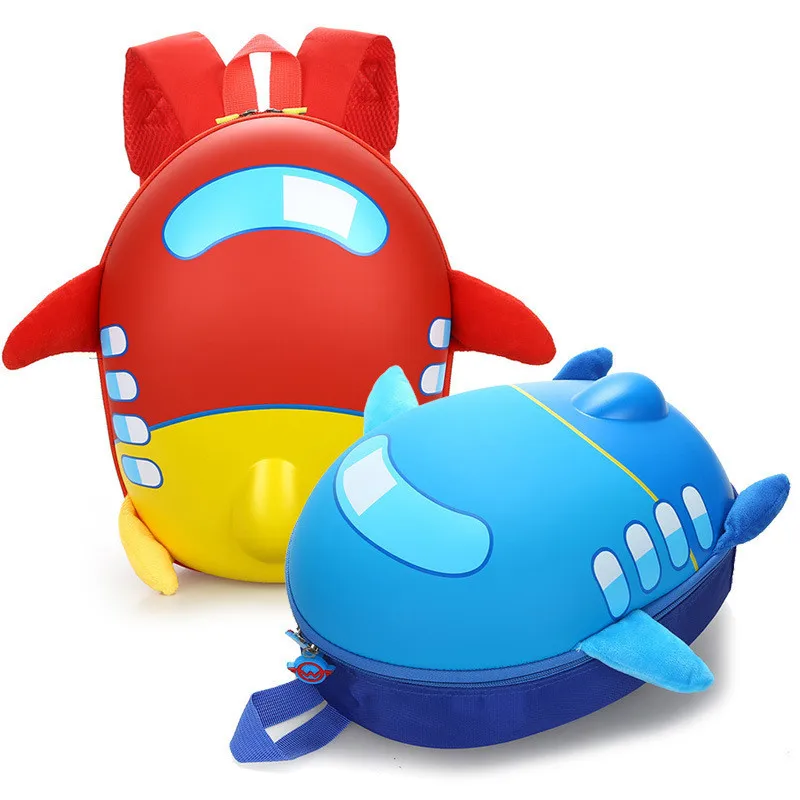 2019 3D لطيف طائرة تصميم على ظهره الاطفال الحقائب المدرسية للفتيات الفتيان الكرتون على شكل الأطفال الظهر