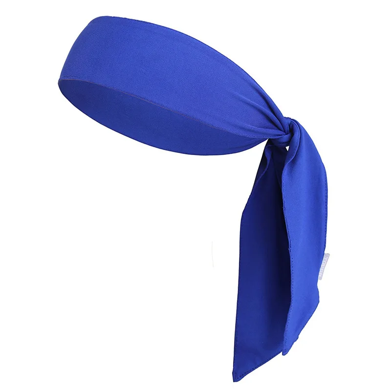 Спортивная повязка на голову для женщин и мужчин, бандана для волос, теннисная повязка - Цвет: Blue
