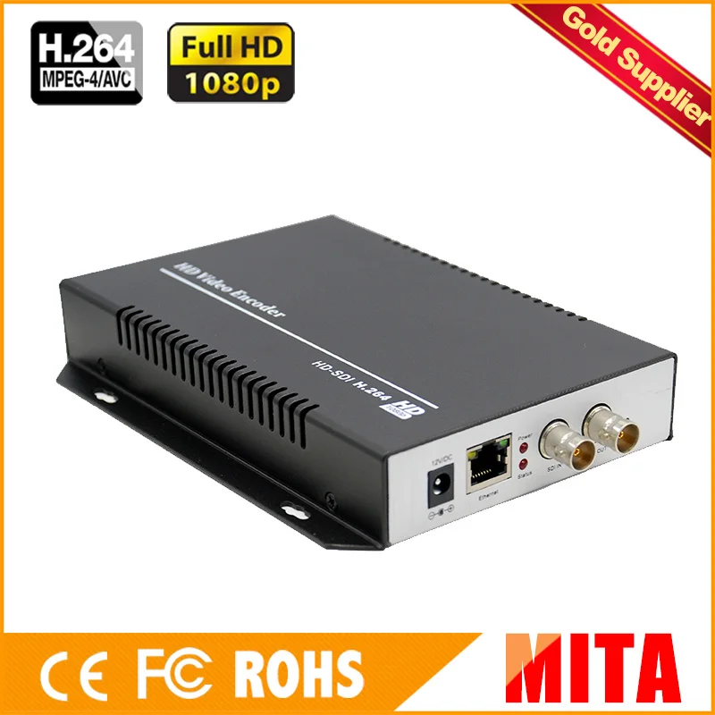 

DHL Free Shipping H.264 HD SD SDI Encoder for IPTV, Live Stream Broadcast by RTMP/ HTTP/ RTSP/VLC for Media Server