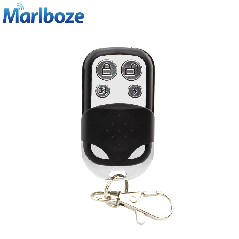 

Marlboze 1pcs Wireless 433MHz Wireless keyfobs Telecontrol Metallic Metal Remote Controller for Home Security GSM Alarm System