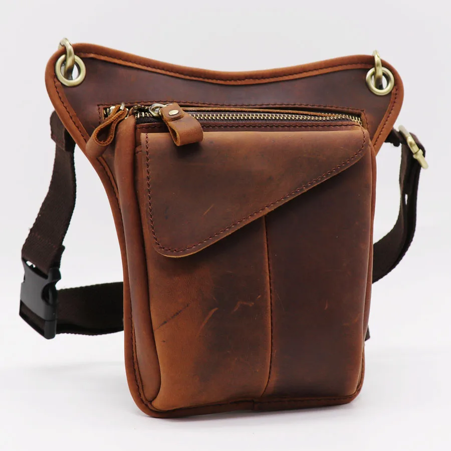 Brand Genuine Leather Casual Multi-functions Bag Men's Leg Thigh Waist Gun Pack Tool Kit Organizer Shoulder Messenger Bag Brand Genuine Leather Casual Multi-functions Bag Men's Leg Thigh Waist Gun Pack Tool Kit Organizer Shoulder Messenger Bag