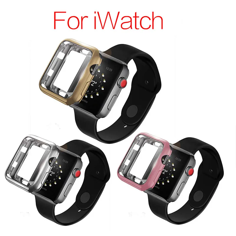 

Screen Protective Case for Apple Watch 4 3 for Iwatch 42mm 44mm 38mm 40mm Shatter-Resistant Shell Frame Protector Cover Series