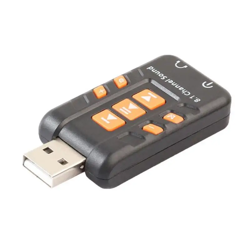 Usb звуковая карта 8 1 канальный виртуальный Ch 3D аудио адаптер Усилитель