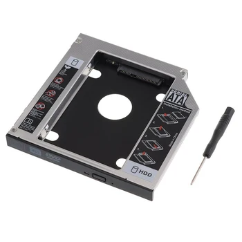 

Besegad SATA 3.0 2nd HDD Caddy 9.5mm for 2.5" SSD Case Hard Disk Drive Enclosure for Laptop Notebook CD/DVD-ROM ODD Optibay