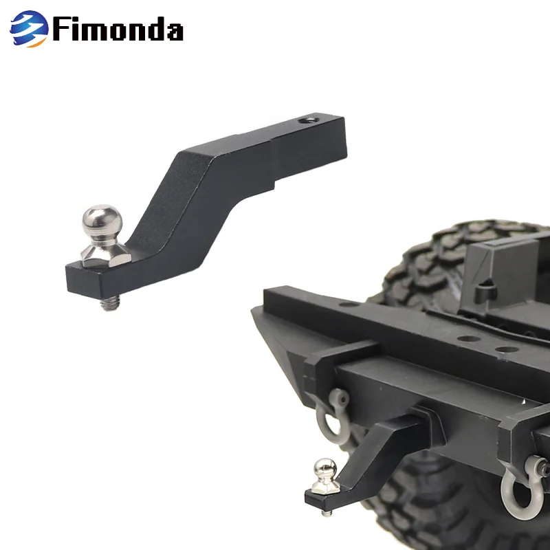 

RC Car Metal Trailer Hook Drop Hitch Receiver for 1/10 RC Crawler Traxxas TRX4 TRX-4 Rear Bumper Hook Upgrade Parts