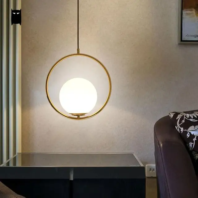 Rose Gold Pendant Light Fitting rose gold ball globe sphere pendant light fixture modern korean nordic hanging lamp fittings decoration dining table bed room