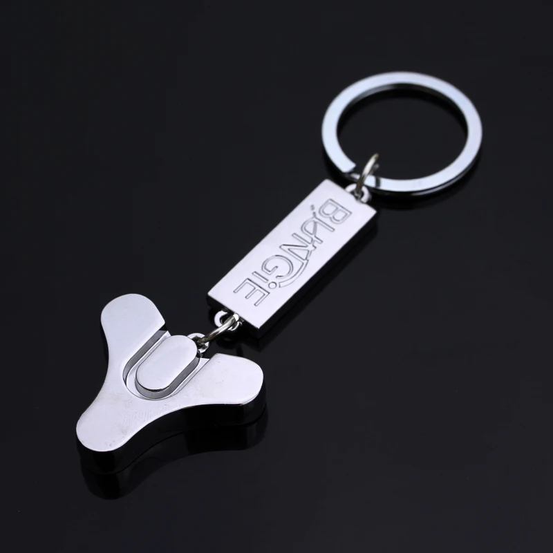 

Fashion Game Destiny 2 Bungie Silver Metal Keychain Engraving BUNGIE Silver Zinc Alloy Pendant Keyring For Men And Women