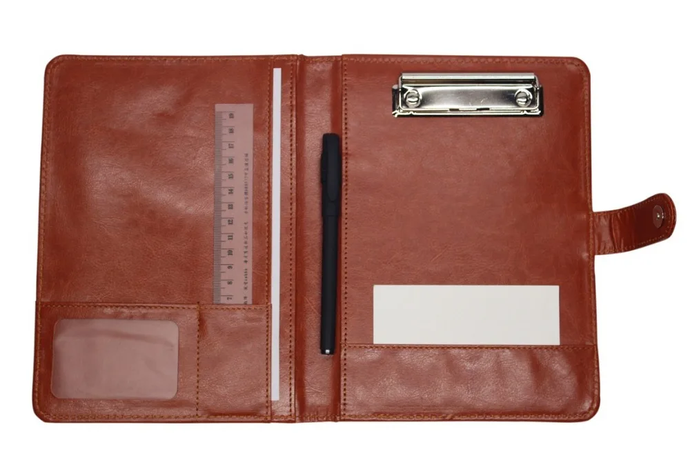 

office pu leather A5 folder notepad a5 paperwork writing pad , A5 folder