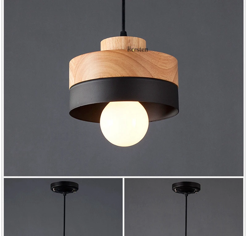 Horsten Modern Nordic Solid Wood Pendant Lights Minimalism Pendant Lamp For Dinning Room Living Room Bar Cafe Hanging Light (7)