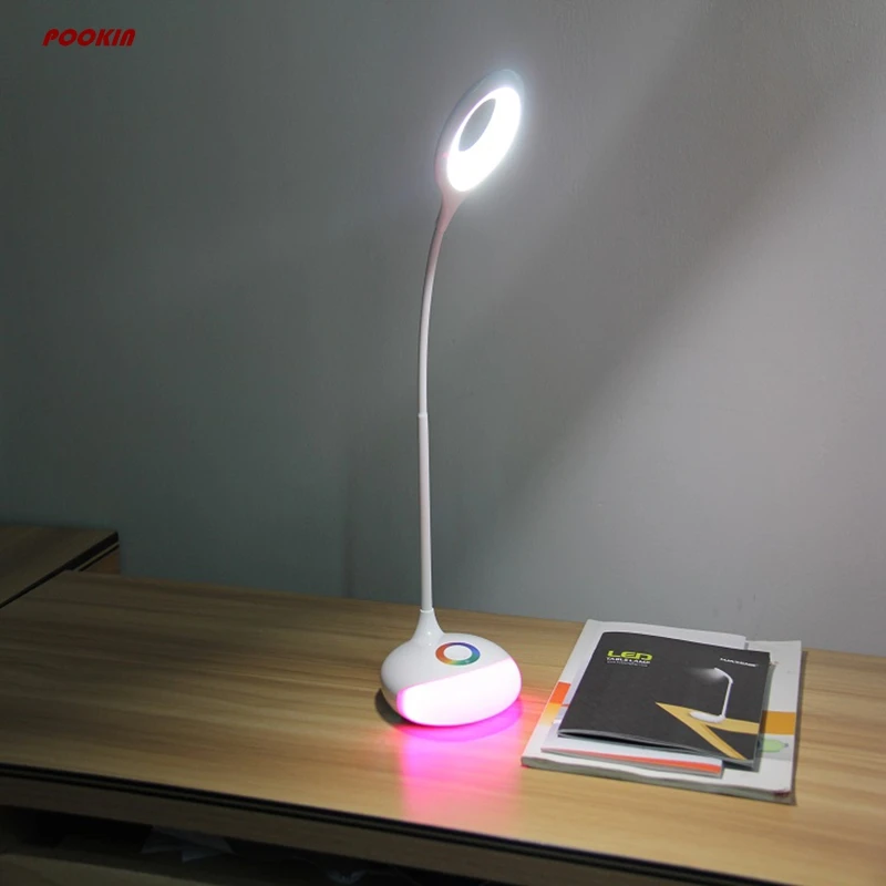 Lâmpada de Mesa Nova Branco Dc5v Usb Carregamento Magia Rgb 3 Alavanca Brilho Luz Leitura q6 Led 5 w 9 Nova q6 led 5 w branco dc5v