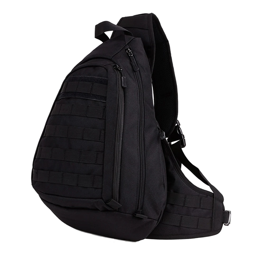 Large Sling Single Shoulder Waterproof Chest Pack Black