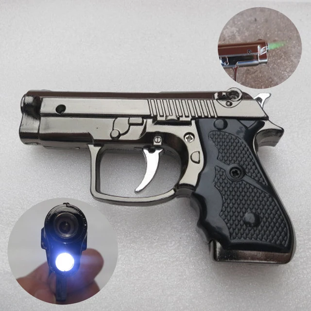 Hot Sale Novelty Gadgets Metal Cigarette Lighter Cool Pistol Gun