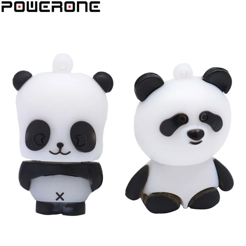 Usb флеш-накопитель POWERONE Panda с мультипликационным рисунком, флеш-накопитель с пандой, 4 ГБ, 8 ГБ, 16 ГБ, 32 ГБ, 64 ГБ