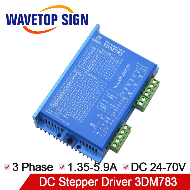 

JMC 3Phase Stepper Motor Driver 3DM783 VDC24-70V use for Laser Machine Old Version 3M660 for Laser Engraving