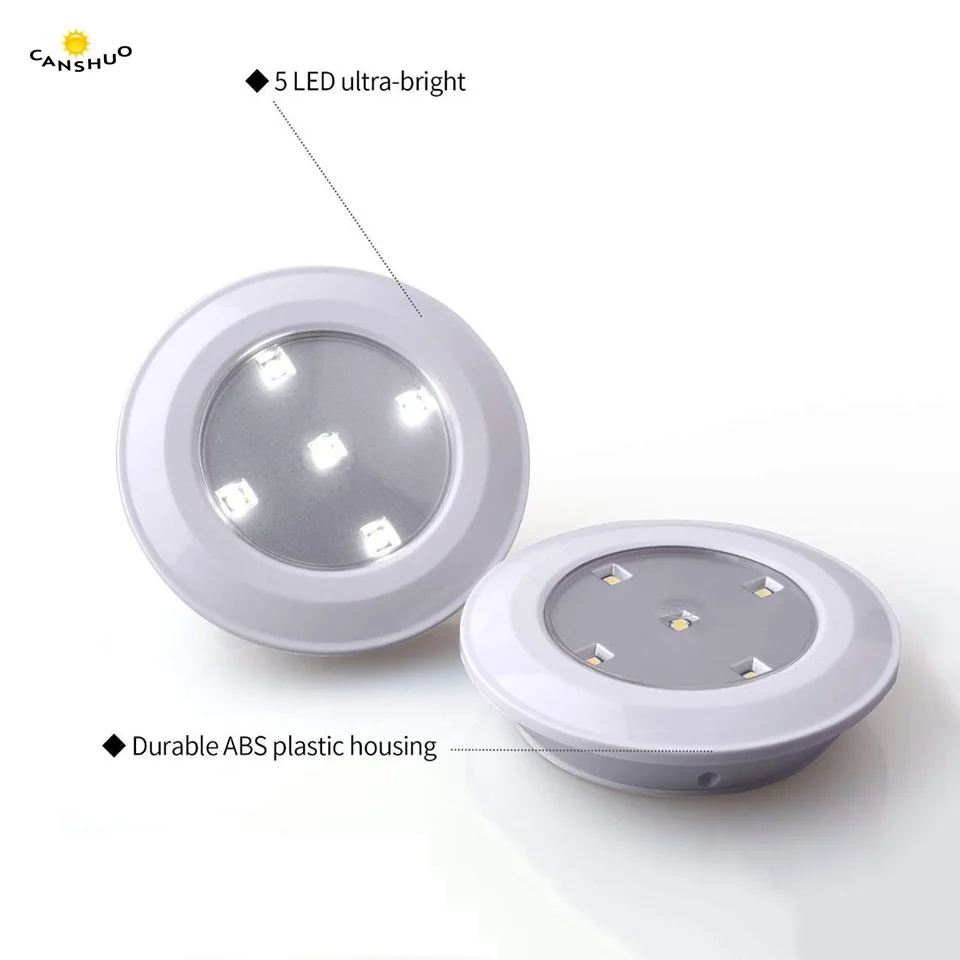 

Dimmable Led cabinet light Battery powered 5leds Lamps Wireless touch sensor or Remote controller Wardrobe Stairs led night lamp