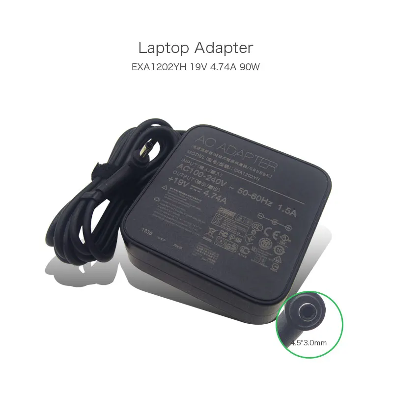 

Original 90W 19V 4.74A 4.5*3.0mm EXA1202YH Laptop AC adapter For Asus Zenbook UX51VZ-DH71 Ultrabook with 12 months warranty