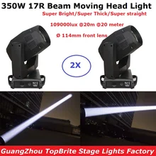2Pcs/Lot With Flightcase 350W Beam 17R Double Prism Moving Head Beam Lightings Sharpy Beam 17R Beam 350W Moving Head Gobo Lights
