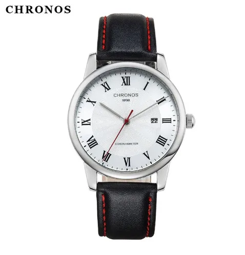CHRONOS Mens Watches Top Brand Luxury Waterproof Military Watch Date Display Dial Quartz Wristwatch Leather Horloge Reloj Hombre CHRONOS Mens Watches Top Brand Luxury Waterproof Military Watch Date Display Dial Quartz Wristwatch Leather Horloge Reloj Hombre