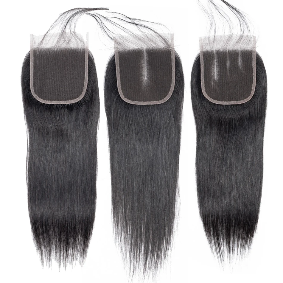 Straight Hair Bundles With Closure Peruvian Hair Bundles With Closure Ably Remy Hair Extensions 4 Bundles With 4x4 Lace Closure