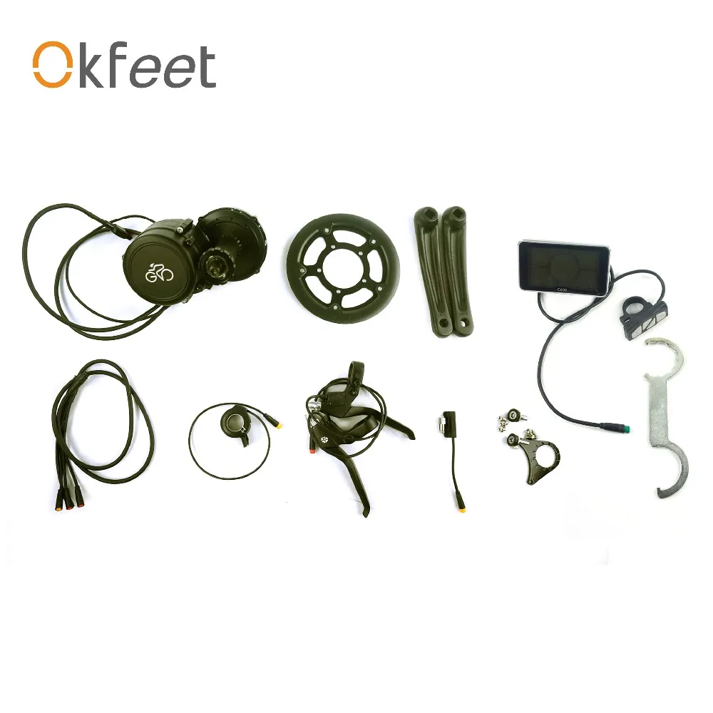 Okfeet GP midmotor крутящий момент Сенсор со встроенным контроллером мощная 36V 48V500W Электрический велосипед convertionkit