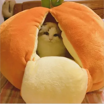 

Small pet Cat Dog Bed House Fruits model Soft Warm Nesting (M19)