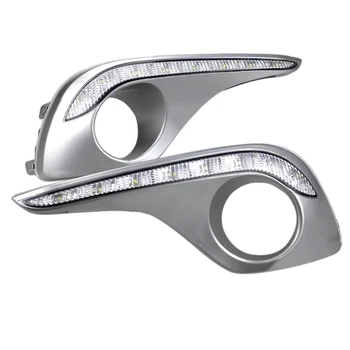 

DHBH-Turn Signal Style Relay Led Drl Daytime Running Lights with Fog Lamp Hole for Toyota Highlander