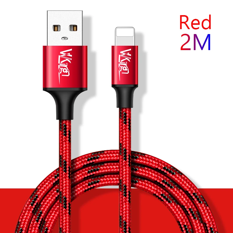 VVKing USB кабель 1,2 A зарядка данных м 2 м 3 м для ipad iPhone XS X 8 7 6 5 5S телефонный кабель металлический нейлоновый плетеный кабель для быстрой зарядки