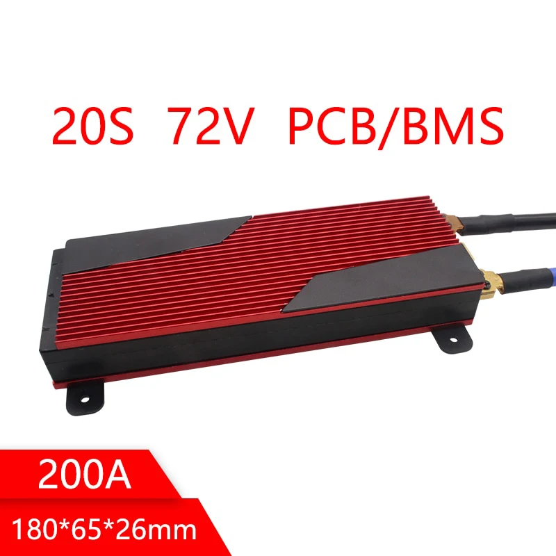 В 20 s 72 v li Ion BMS 200A большой ток для 18650 литий ионный аккумулятор|Аксессуары батарей| |