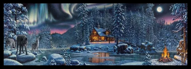 

2017 Needlework,DIY DMC 14CT Cross stitch Kit, Rivers of Light Pattern Embroidery Cross-stitch Painting Home Decor New