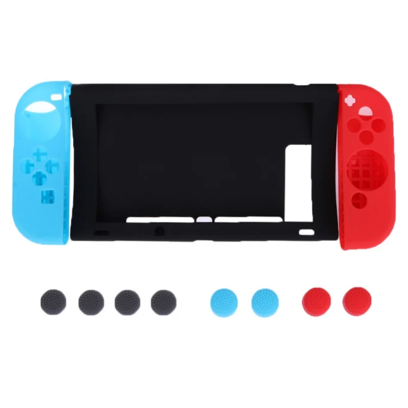 11 в 1 силиконовый чехол Защитный чехол для nintendo Switch Joy-Con Switch