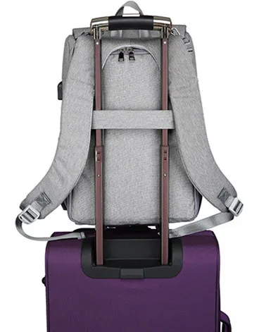 Модные водонепроницаемая сумка для подгузников для беременных большой емкости USB Детская Сумка Дорожная Рюкзак дизайнерская сумка для