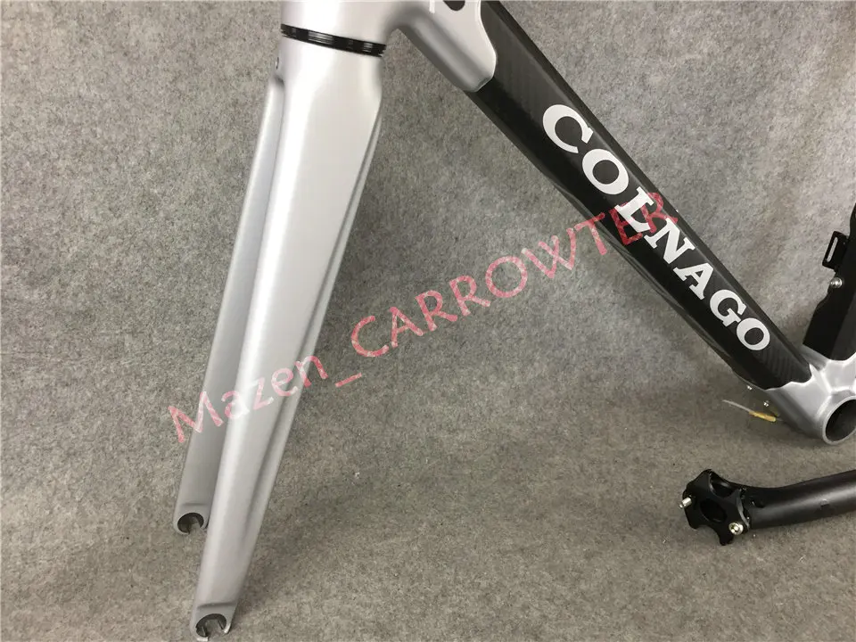 T1000 3K все матовые серебристо черные Colnago C60 карбоновые дорожные рамы для