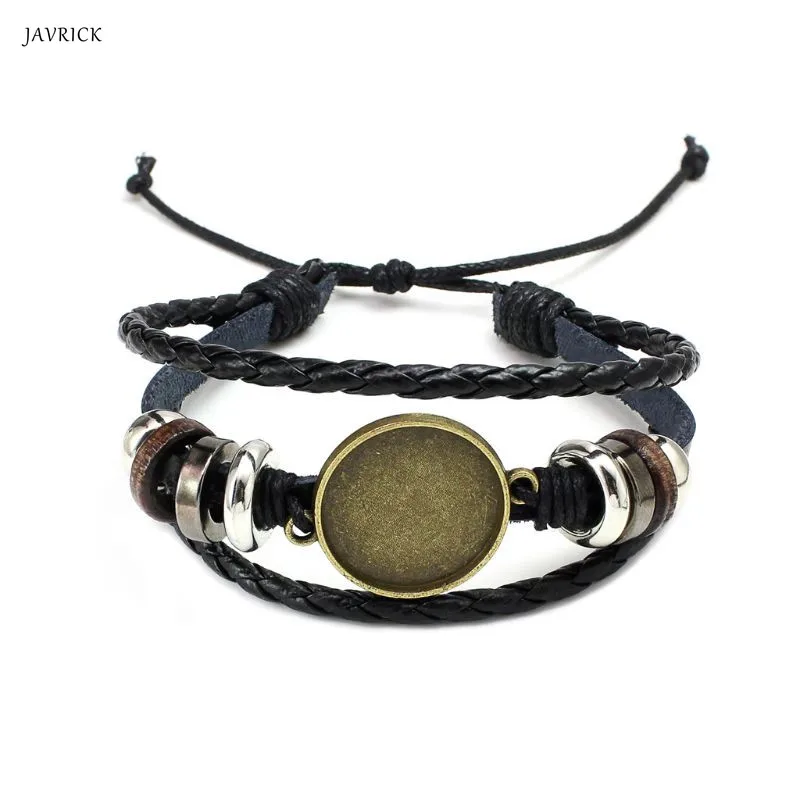 20MM Round Photo Glass Cabochon Bracelet Setting Base Bezel Tray Jewelry Making Women Fashion N | Украшения и аксессуары