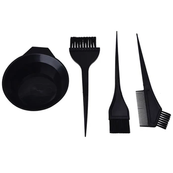 

Hair Color Dye Bowl Comb Brushes Tool Kit Set Tint Coloring Dye Bowl Comb Brush Twin High Quality Headed Brushes Set