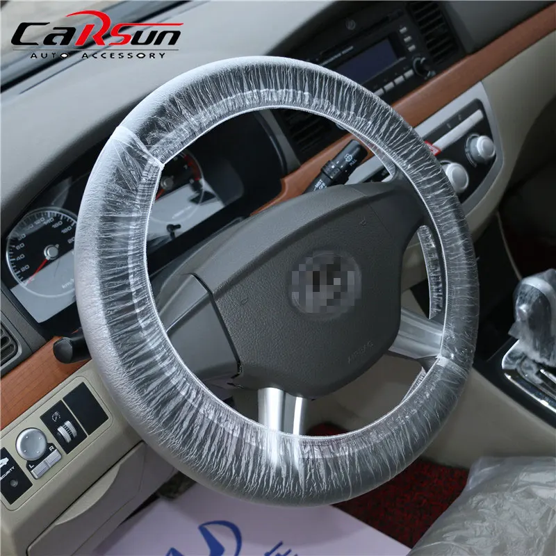 

Steering Wheel Cover Car Disposable Plastic Wheel Cover Waterproof Car Wheel Cover For Bmw For Audi Funda Volante