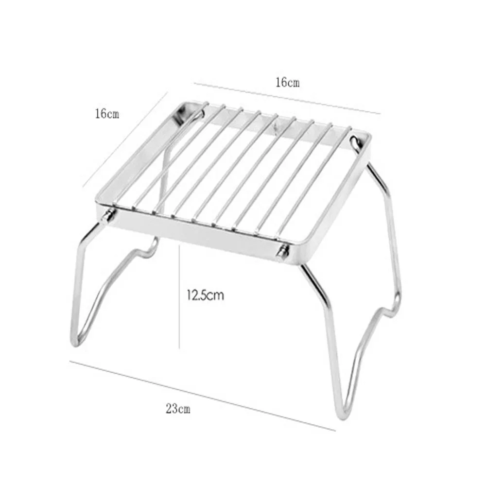 Открытый Портативный гриль из нержавеющей стали складной древесный уголь стойки для барбекю, пикника стеллаж Открытый Кемпинг Аксессуары для плит