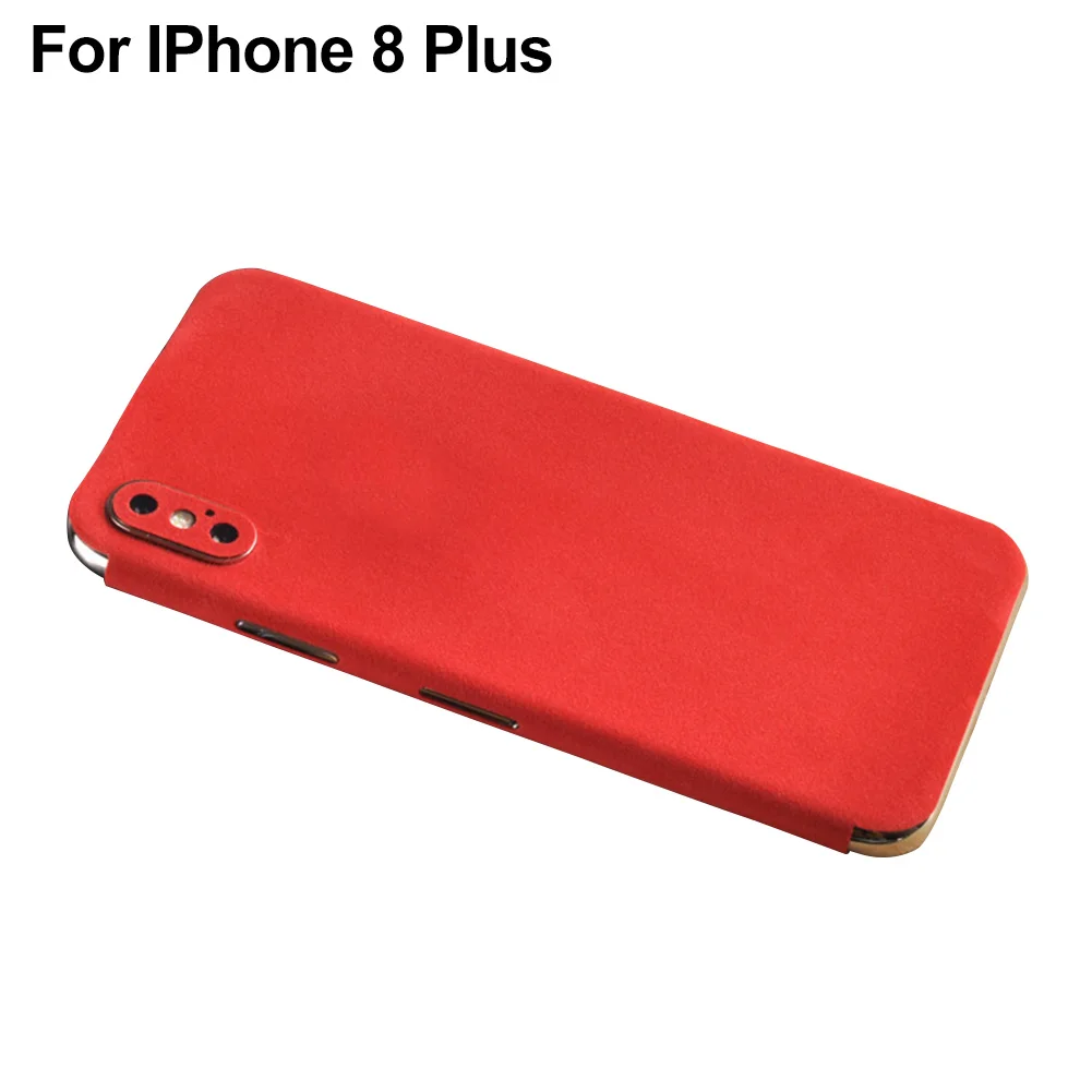 

Decal Case Cover Film Removable Soft Anti-scratch Skin Wrap Suede Velvet Back Protective Phone Sticker For IPhone X 8 Plus
