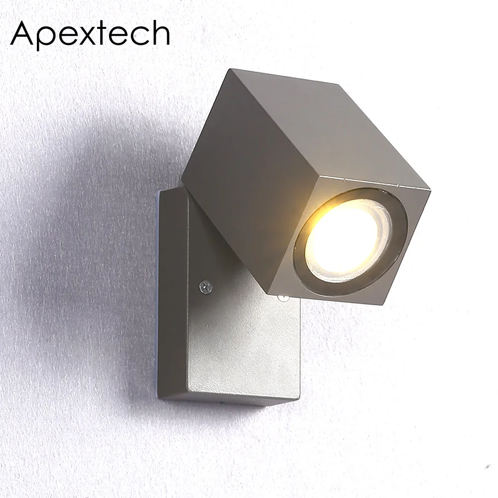 

Apextech Outdoor LED Wall Lamp 10W COB Waterproof Modern Nordic Style Aluminum Balcony Garden Lights Courtyard Porch Lamps