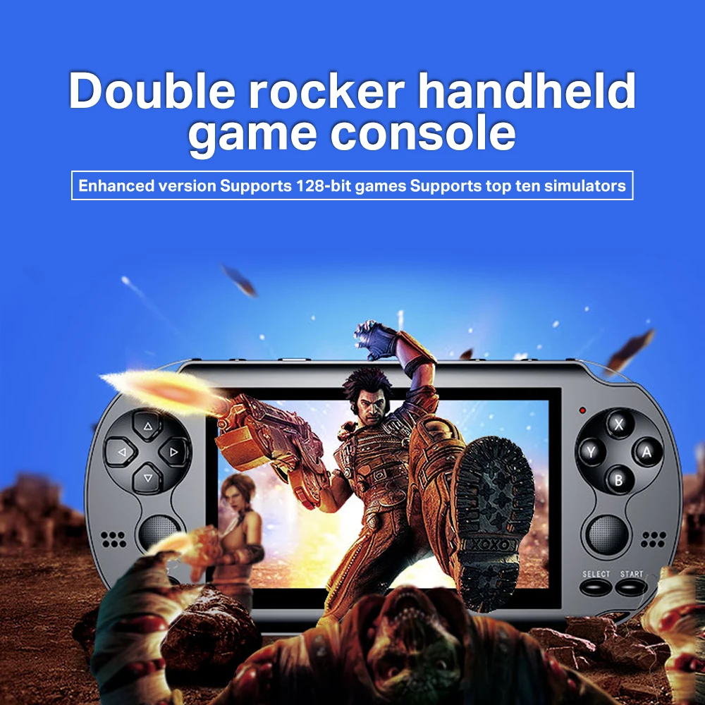 MPS game console Dual Rocker control 4GB/8GB 4.3inch Screen Children Classic Handheld Digital Screen Video Game Console For Kid