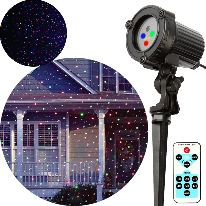 Outdoor Christmas Laser Light RGB Star Projector Showers Holiday Home