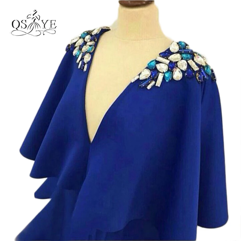 Королевский синий 2017 арабский абайя Дубай Русалка Формальное вечернее платье со
