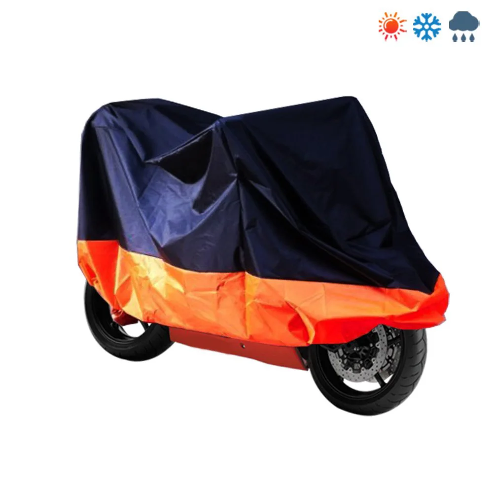 EDFY HOUSSE BACHE MOTO Couvre-Moto velo VTT скутер задняя крышка XL 245 см оранжевый Нуар защита
