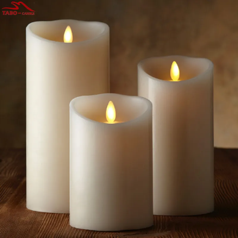 3 Pcs set font b Luminara b font font b Candles b font LED Dancing Flameless